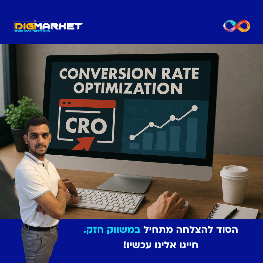 שיפור יחס המרה (CRO) בדפי נחיתה ובמודעות - Digi-Market - סוכנות שיווק דיגיטלי